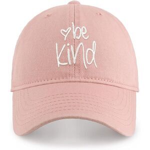 Unisex Desert Rose 100% Cotton Be Kind Embroidered Adjustable Size Baseball Cap